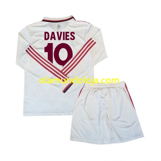 Camisola Bayern de Munique Davies 19 Criança Equipamento Terceiro 2024-2025 Manga Comprida